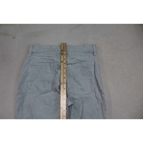 Old Navy Blue Striped Extra High Rise Ski High Straight Size 6 - Picture 7 of 9